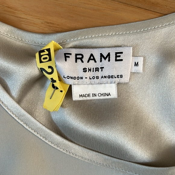 Light grey silk shell/ camisole by Frame - Picture 2 of 5